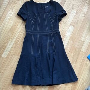 Brooks Brothers Women’s Navy Dress Contrast Stitching Workwear Formal 10